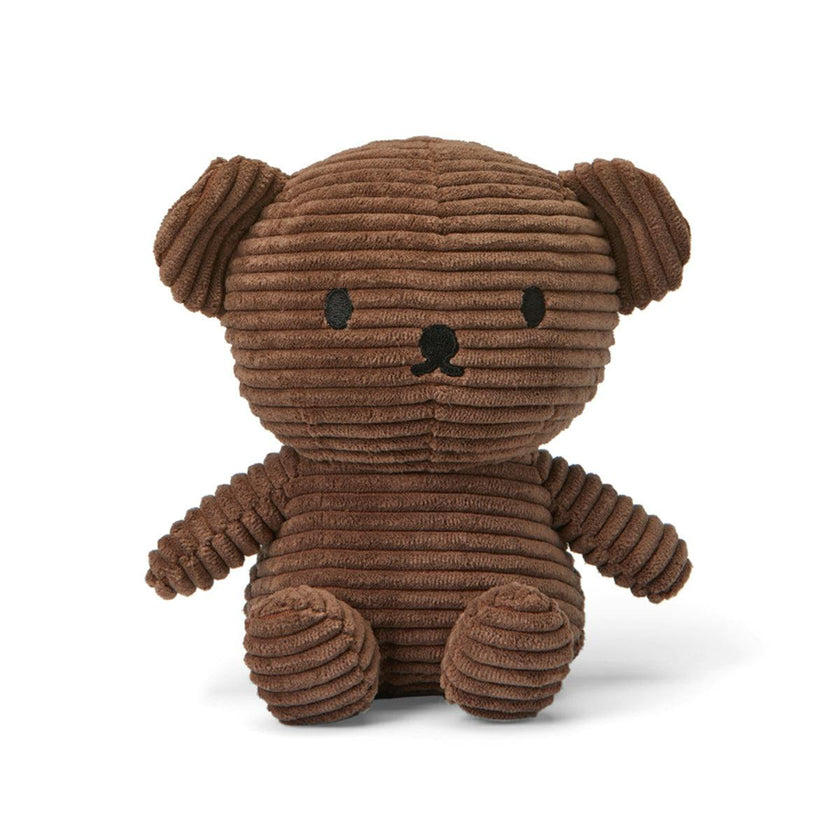 Plush MIFFY BORIS BEAR ECO Corduroy Brown 7"