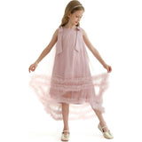 Violeta Sleeveless Ruffle Overlay Dress