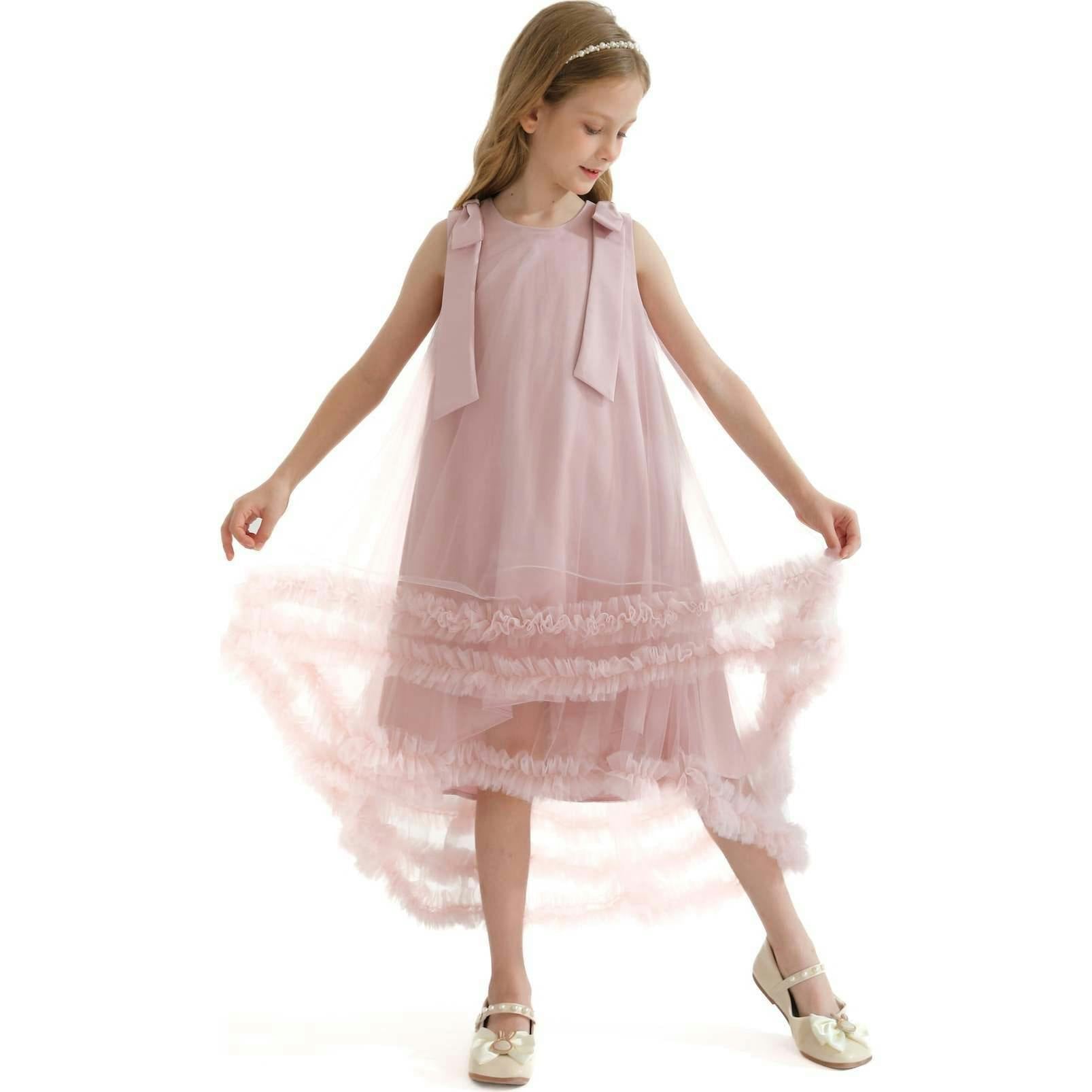 Violeta Sleeveless Ruffle Overlay Dress