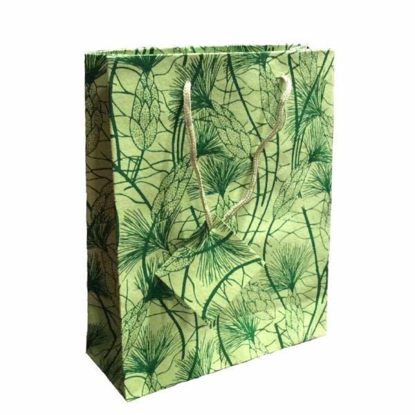 Small Green Beach Grass Gift Bags