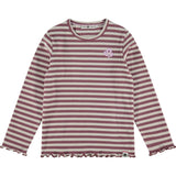Flower Striped Long Sleeve T-Shirt