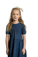 Denim Tiered Dress