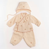 Gauze Bundle Set in Embroidered Cherries