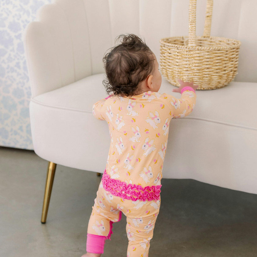 Hoppy Bamboo Ruffle Romper