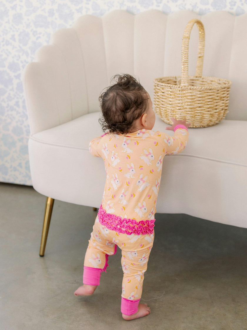 Hoppy Bamboo Ruffle Romper