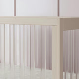 Babyletto Harlow Acrylic 3-in-1 Convertible Crib with Toddler Bed Conversion Kit