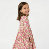 Pomegranate Soiree Bamboo Twirl Dress