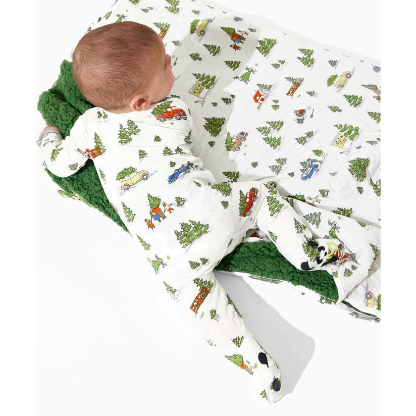 Christmas Tree Farm Bamboo Convertible Footie