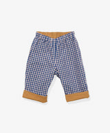Reversible Pant, Marine Tiny Check