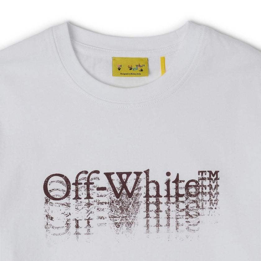 White Big Bookish Stamp Short Sleeve T-Shirt