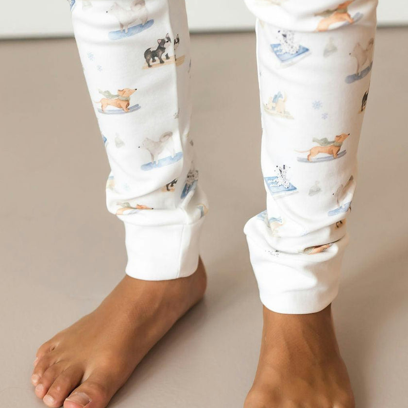 Ski Pups Boy Pima Long Pajama Set