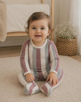 Striped Sweater Knit Long Sleeve Footie