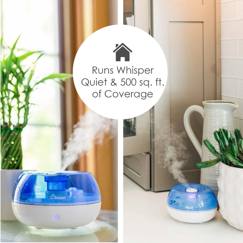 Crane .2 Gallon Compact Humidifier For Nursery (Blue)