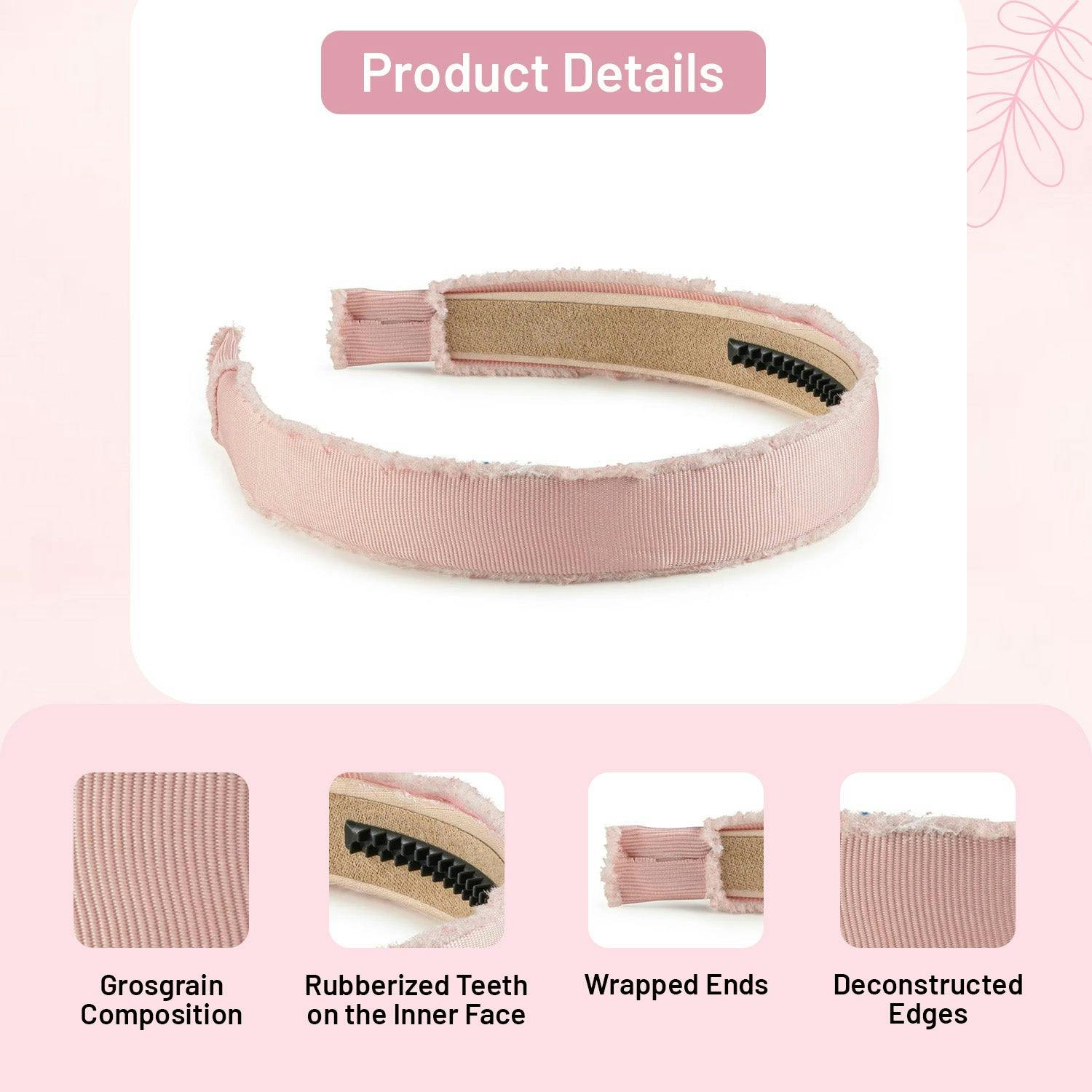 Halo Luxe Dahlia Deconstructed Grosgrain Ribbon Headband - Mauve