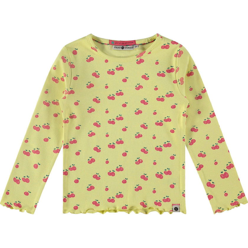 Cherry Printed Long Sleeve T-shirt
