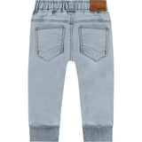 Jogger Style Cinched Waist Cuffed Jeans