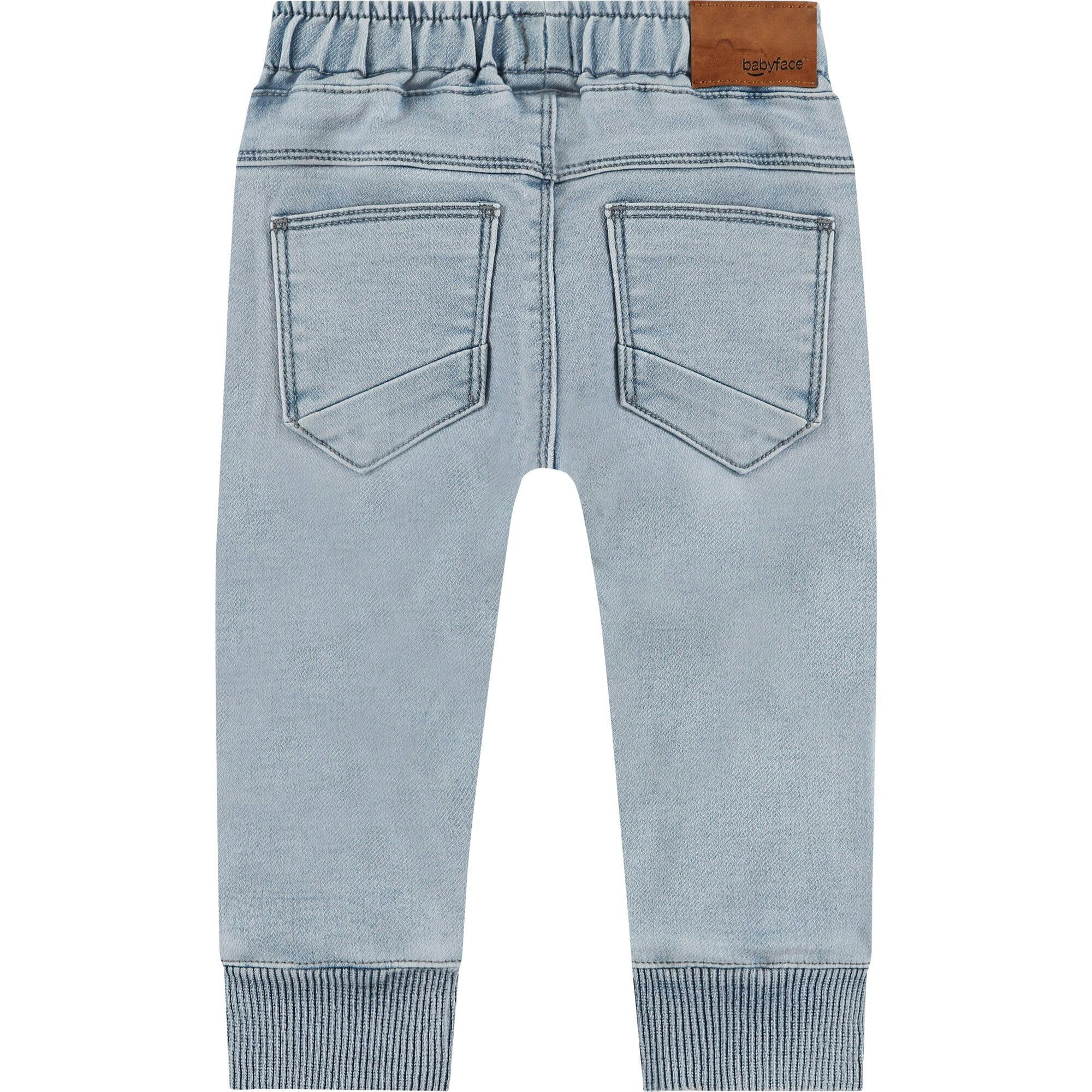 Jogger Style Cinched Waist Cuffed Jeans