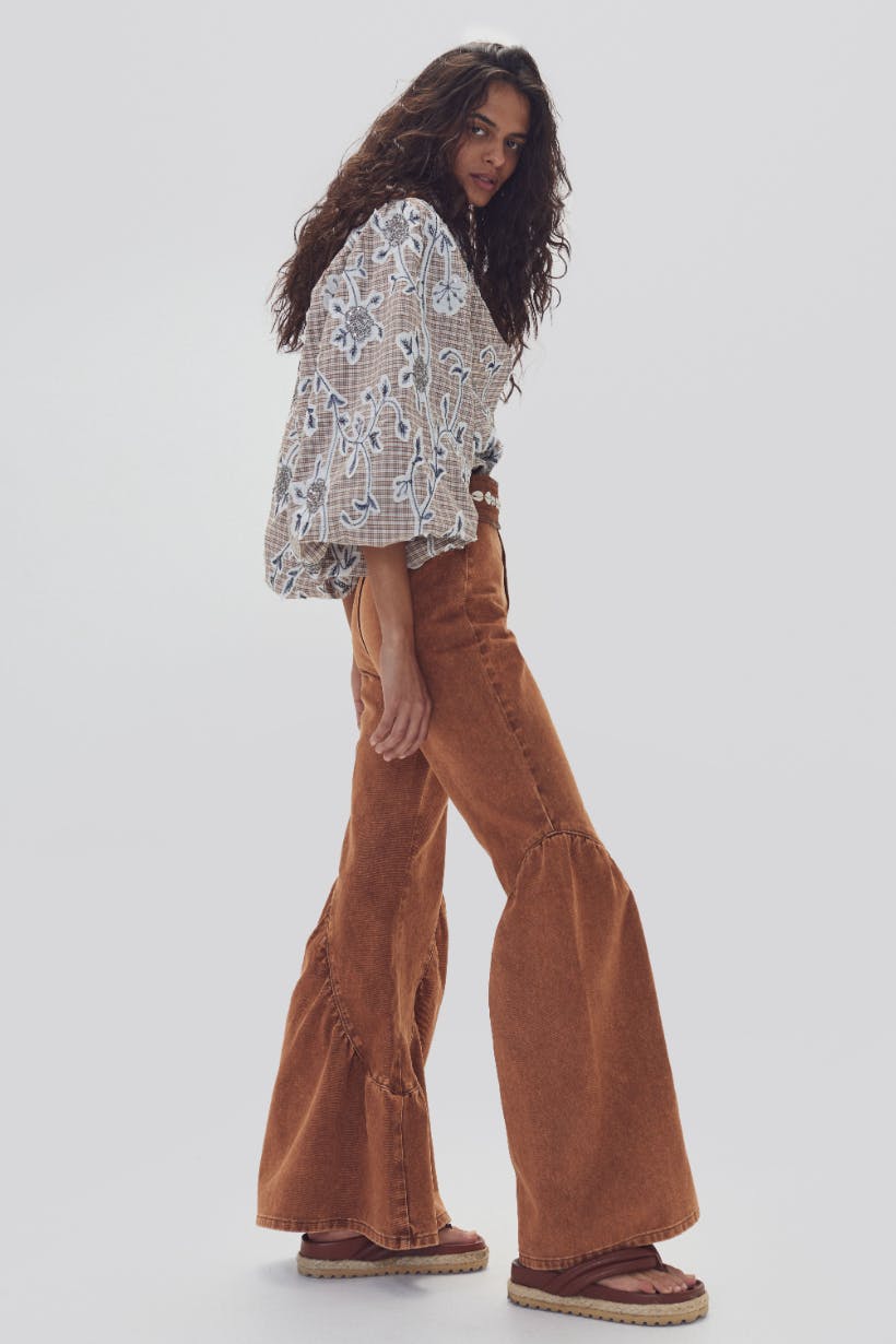 Gypsy Denim Pants - Washed Caramel