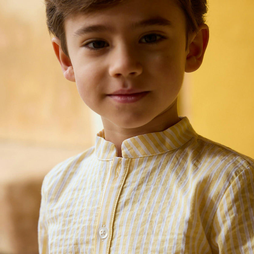 Pereprine Shirt Yellow Seersucker