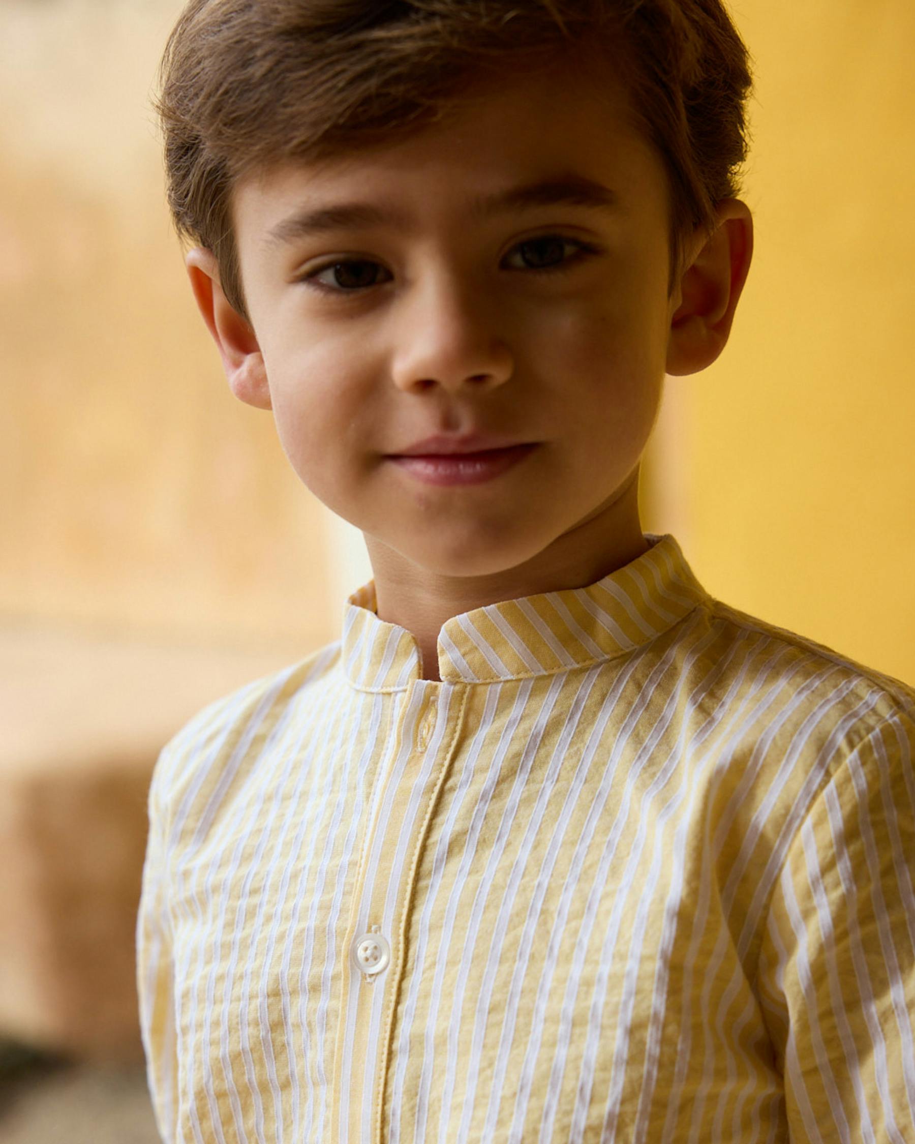 Pereprine Shirt Yellow Seersucker