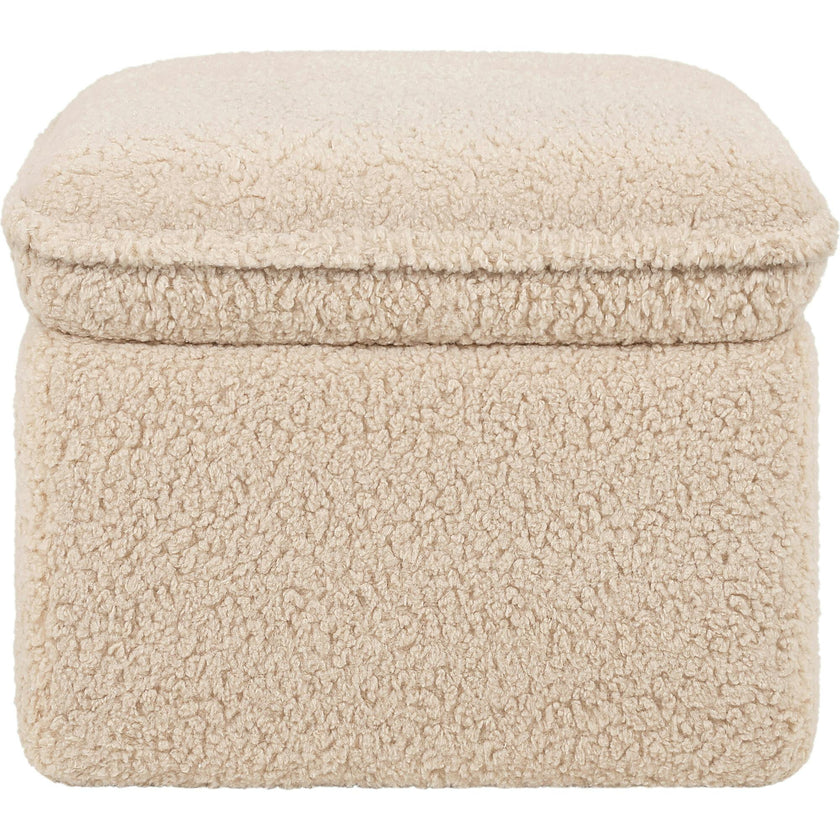 Cali Storage Shearling Ottoman