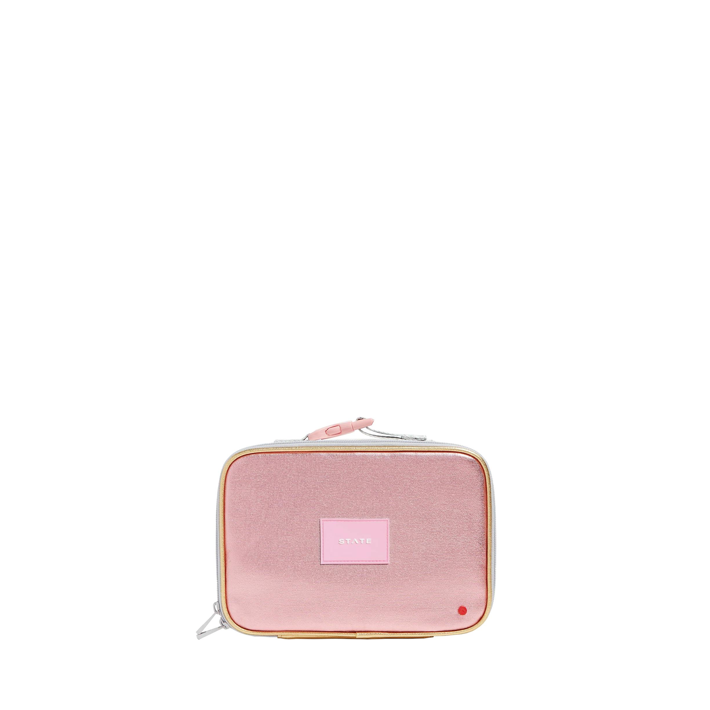 Rodgers Lunch Box, Metallic Pink/Silver