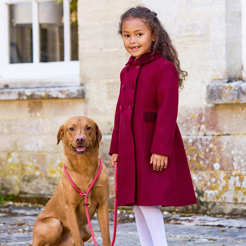 Classic Coat in Burgundy