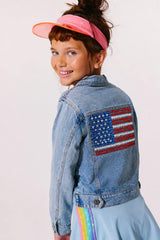 American Flag Denim Jacket