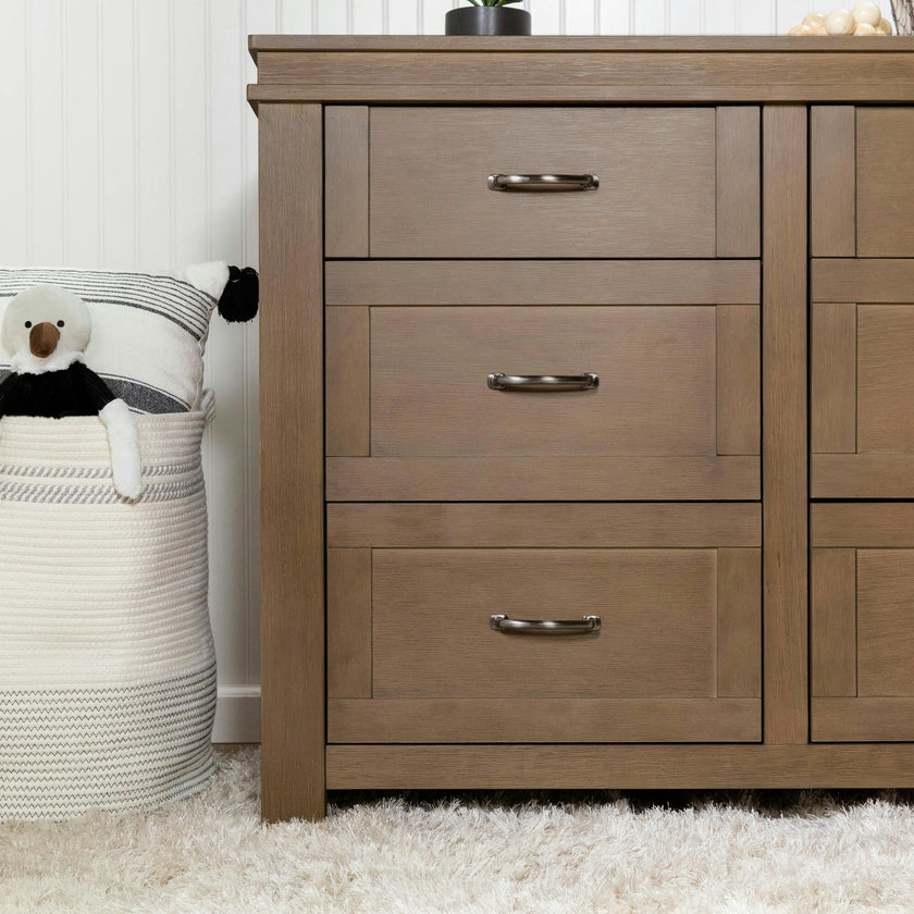 Wesley Farmhouse 6-Drawer Assembled Double Dresser