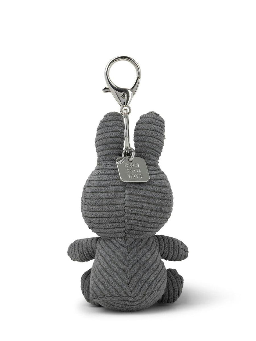 Miffy Keychain ECO Corduroy Grey - 4"