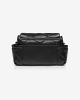 Nova Eco Compact Changing Bag Black Quilted Faux Leather