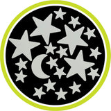 The Original Glowstars: Cosmic Glow Moon & Stars Self-Adhesive Pads for Décor