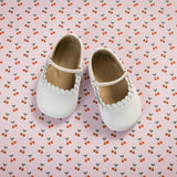 Ava Baby Ballet Flat | White Leather