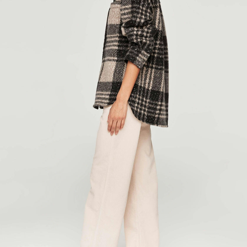 Faye Shirt | Fuzzy Plaid