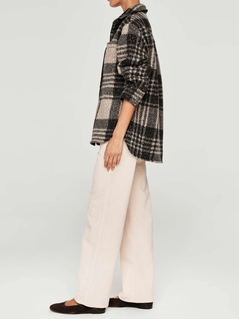 Faye Shirt | Fuzzy Plaid
