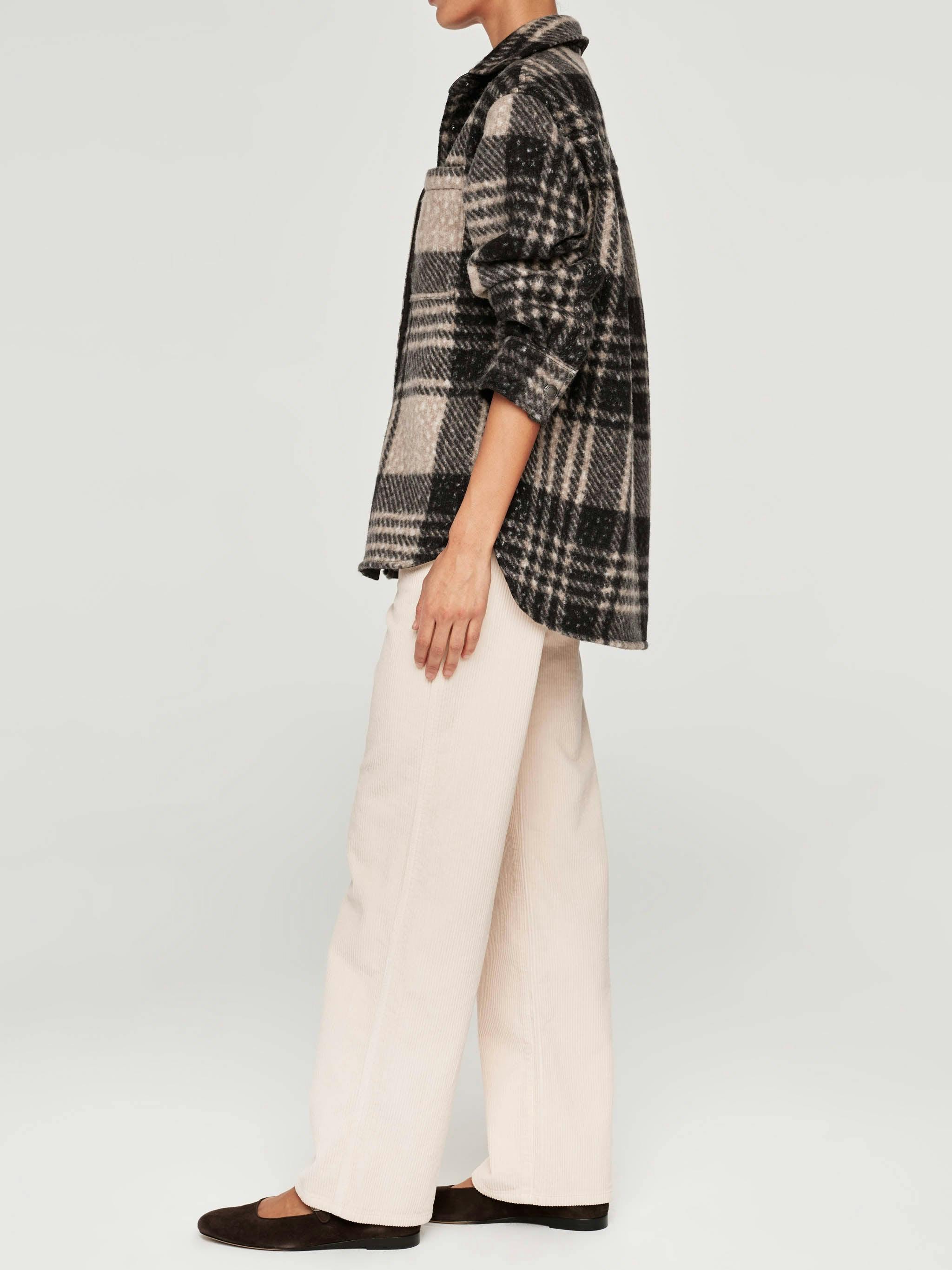 Faye Shirt | Fuzzy Plaid