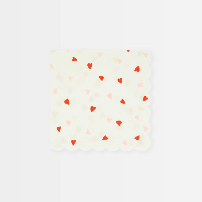Heart Pattern Small Napkins