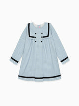 Dusty Blue Lucinda Girl Empire Dress