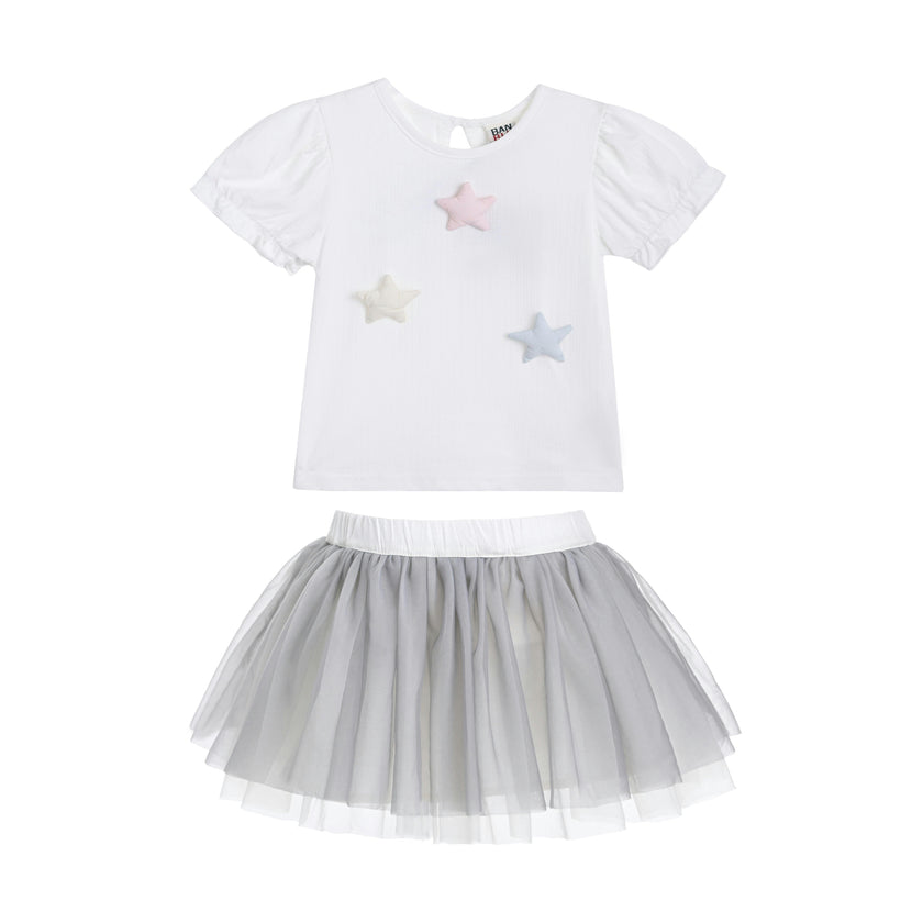 Gray Star Tulle Set