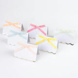 Pastel Velvet Bow Place Cards