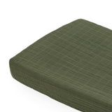 Cotton Muslin Changing Pad Cover - Fern