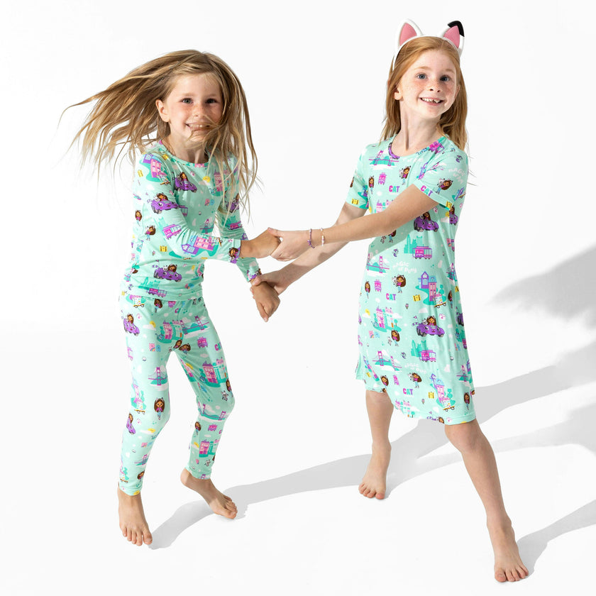 Gabby's Dollhouse: Cat Francisco Bamboo Girls' Short Sleeve Dress