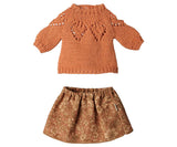 Skirt and knitted sweater - Medium mouse