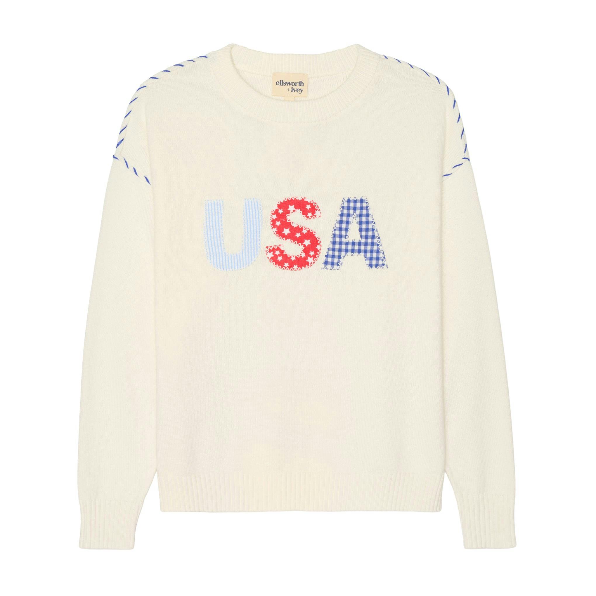 Riley Crew - USA Patchwork