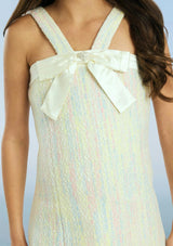 Lilliana Bow Tweed Mini Dress