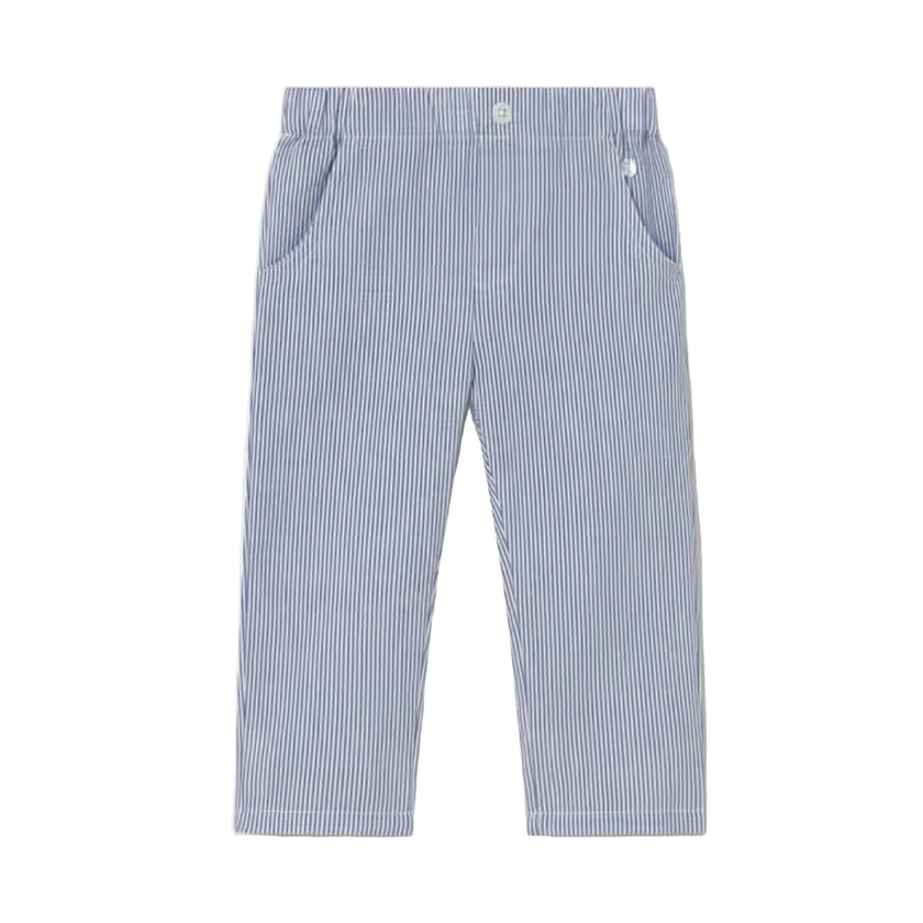 Blue & White Pinstripe Pants