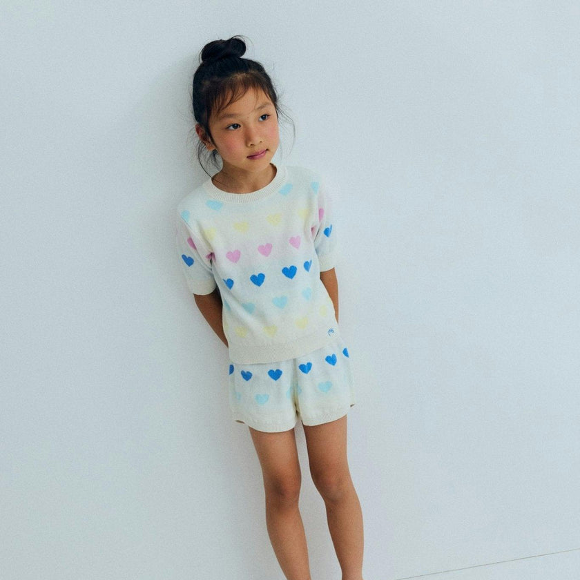 Pinpilin Short Multicolor Hearts