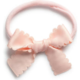 Gumdrop Scalloped Satin Baby Bow Headband