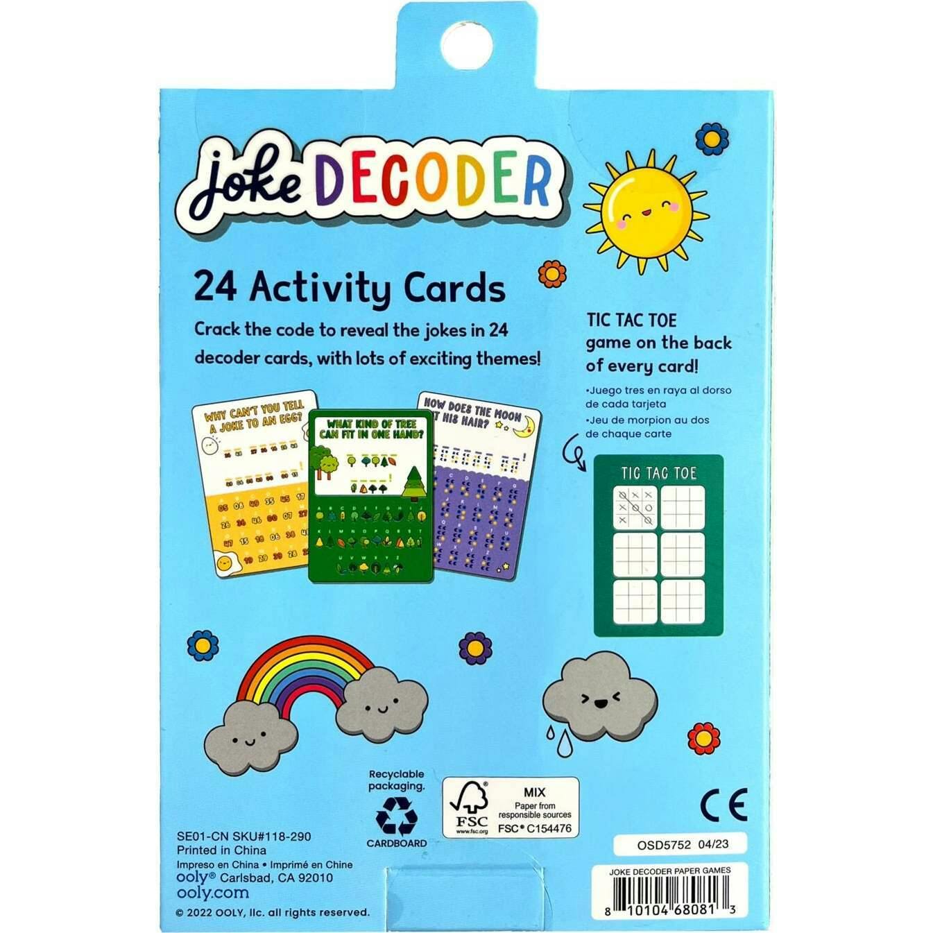Joke Decoder Activity Cards - Set of 24