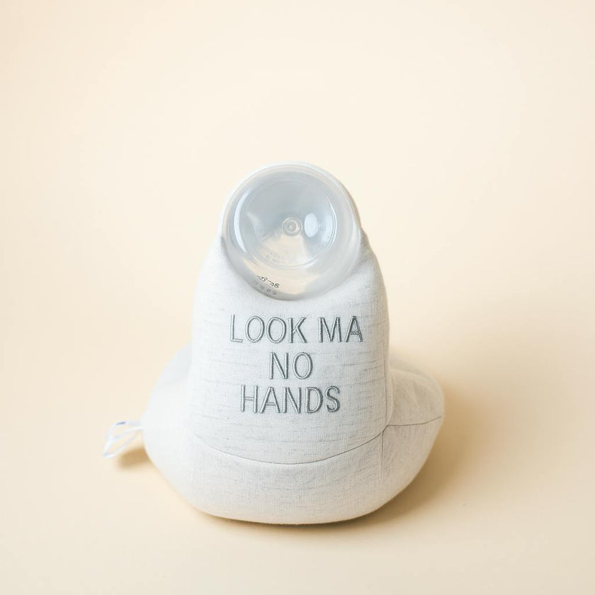 Baby Bottle Pillow Holder for Parents - "Look Ma No Hands"